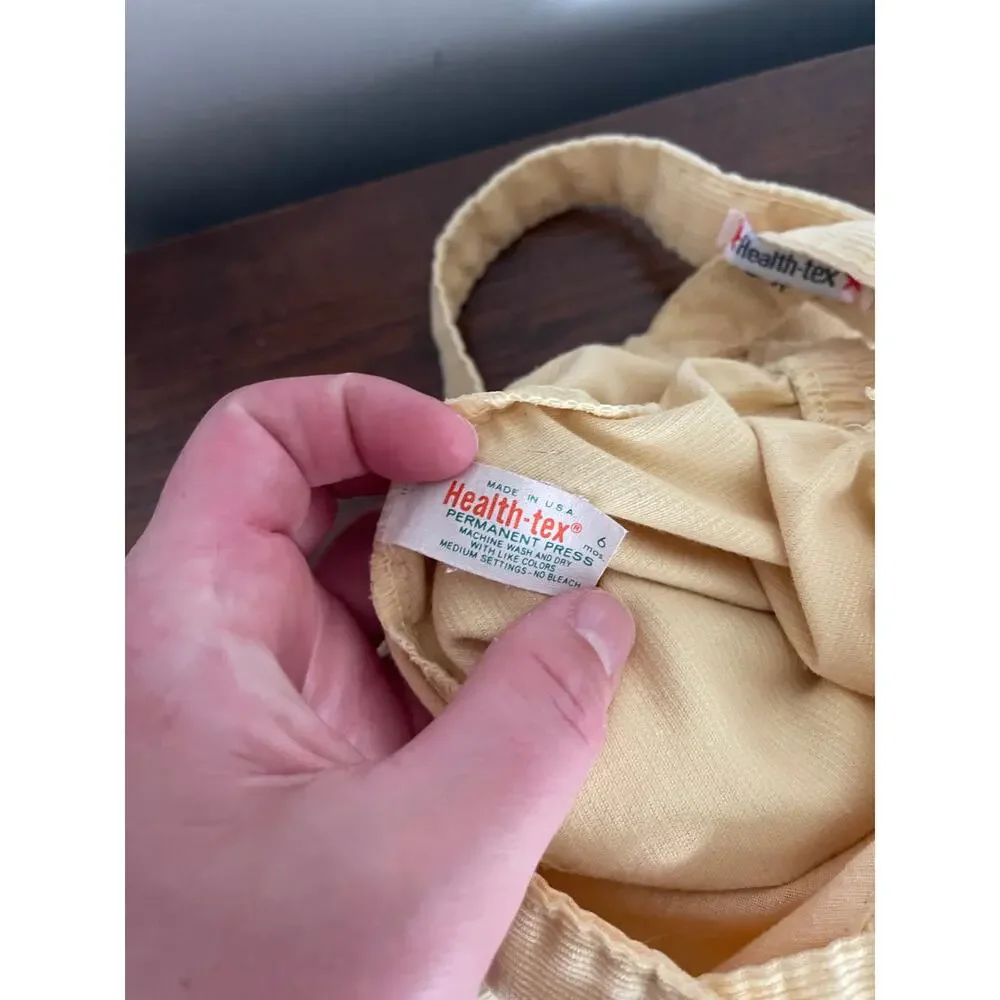 Vintage Healthtex 6 month overall cords